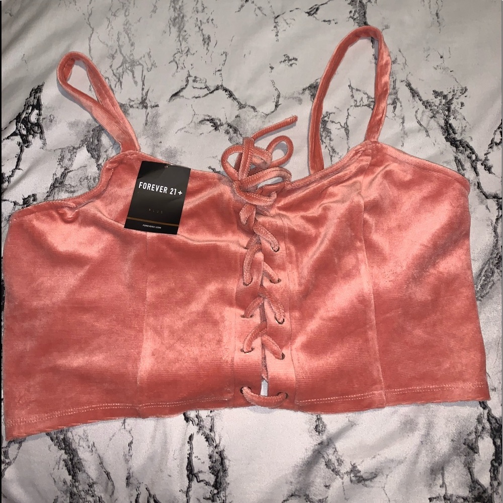 Velvet crop top
